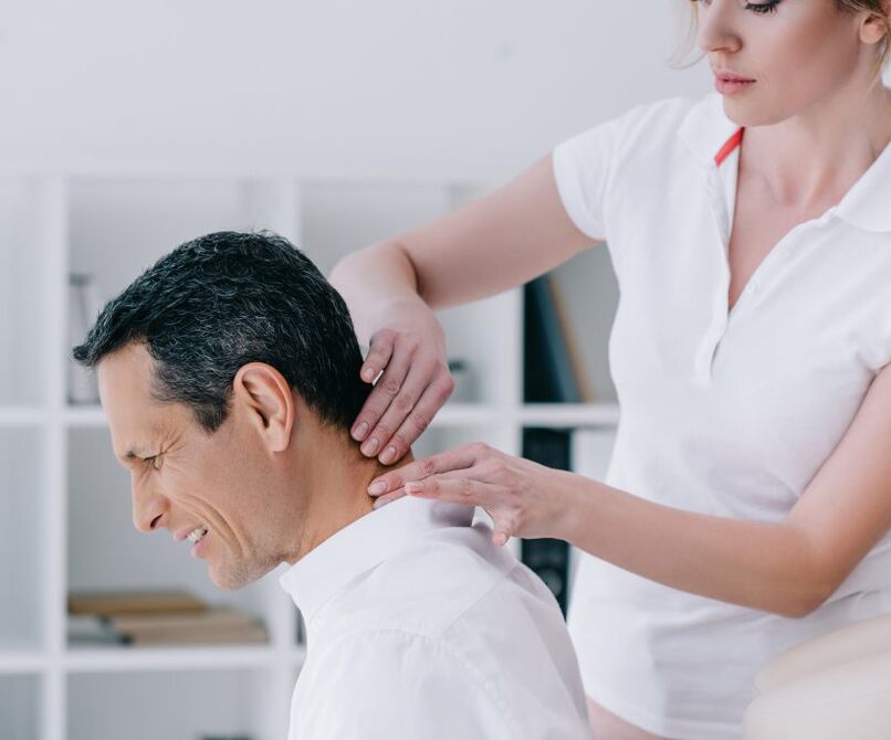 The massage of the cervical column