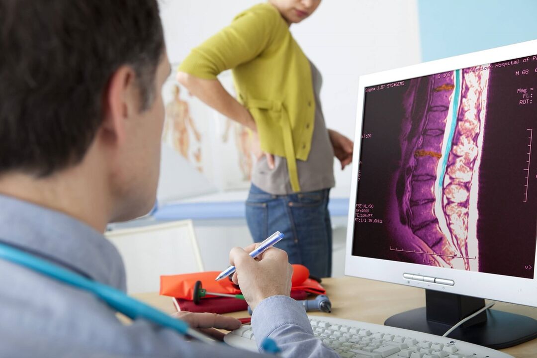 Diagnosis of lumbar osteochondosis