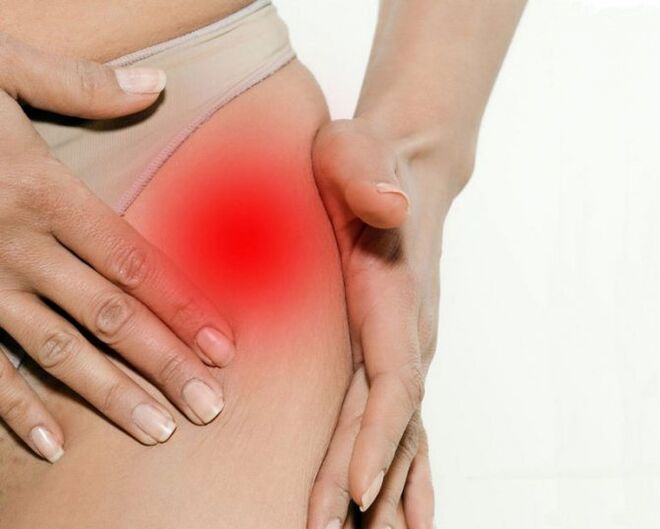 Ingue and thigh pain with arthrosis of the hip joint