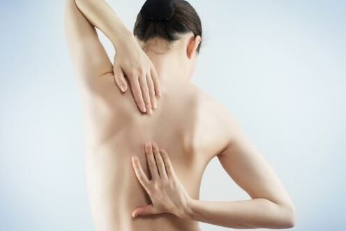Back pain in the osteocondrosis